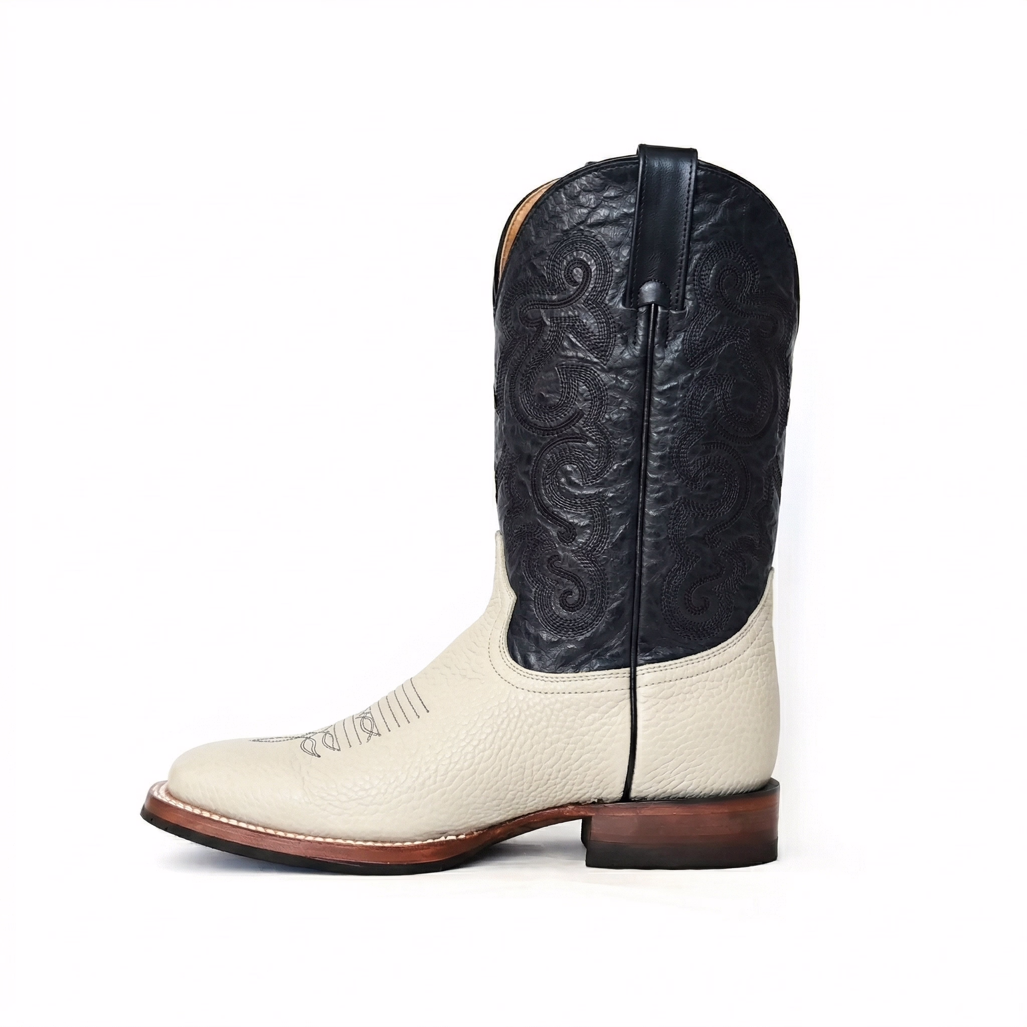 Western Boot with Tubo Castaña Black